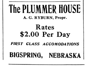 Deuel ad -- Plummer House